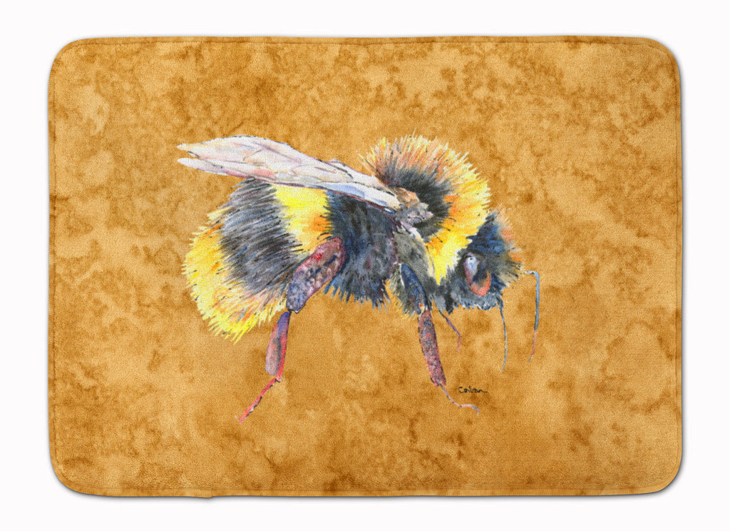 Bee on Gold Memory Foam Kitchen Mat Machine Washable Anti-Fatigue Cushion Comfort Bath or Kitchen Rug