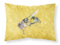 Bee on Yellow Standard Pillowcase Lightweight Super Soft Easy Care Decorative Artwork Pillowcase, Standard