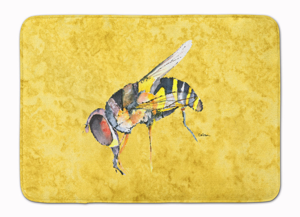 Bee on Yellow Memory Foam Kitchen Mat Machine Washable Anti-Fatigue Cushion Comfort Bath or Kitchen Rug
