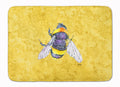 Bee on Yellow Memory Foam Kitchen Mat Machine Washable Anti-Fatigue Cushion Comfort Bath or Kitchen Rug