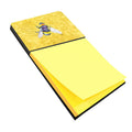 Bee on Yellow Watercolor Sticky Note Holder Refillable Dispenser Desk Accessory 3x3 Pad Gift