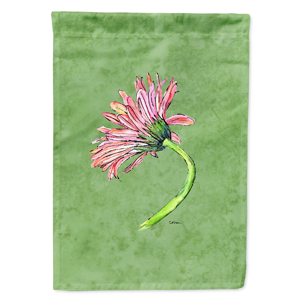 Gerber Daisy Pink House Flag 28x40 Porch Sleeve Pole Decorative Outside Yard Banner Artwork Wall Hanging, Polyester