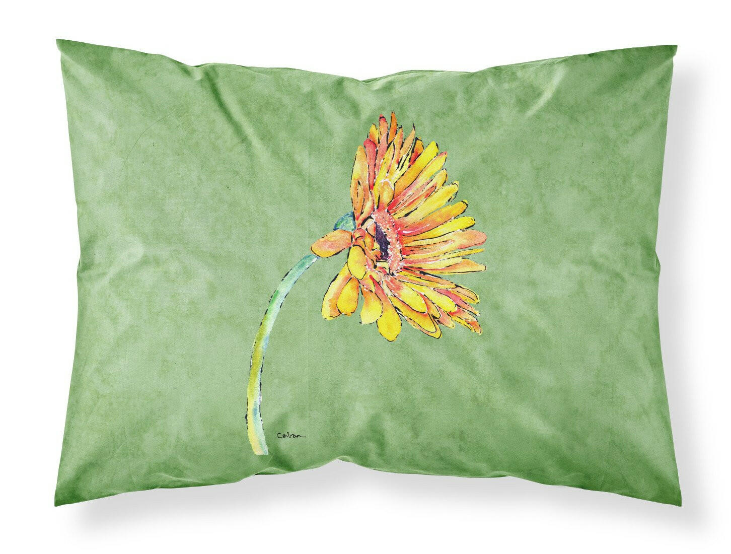 Gerber Daisy Orange Standard Pillowcase Lightweight Super Soft Easy Care Decorative Artwork Pillowcase, Standard