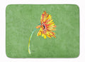 Gerber Daisy Orange Memory Foam Kitchen Mat Machine Washable Anti-Fatigue Cushion Comfort Bath or Kitchen Rug