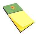Gerber Daisy Orange Watercolor Sticky Note Holder Refillable Dispenser Desk Accessory 3x3 Pad Gift