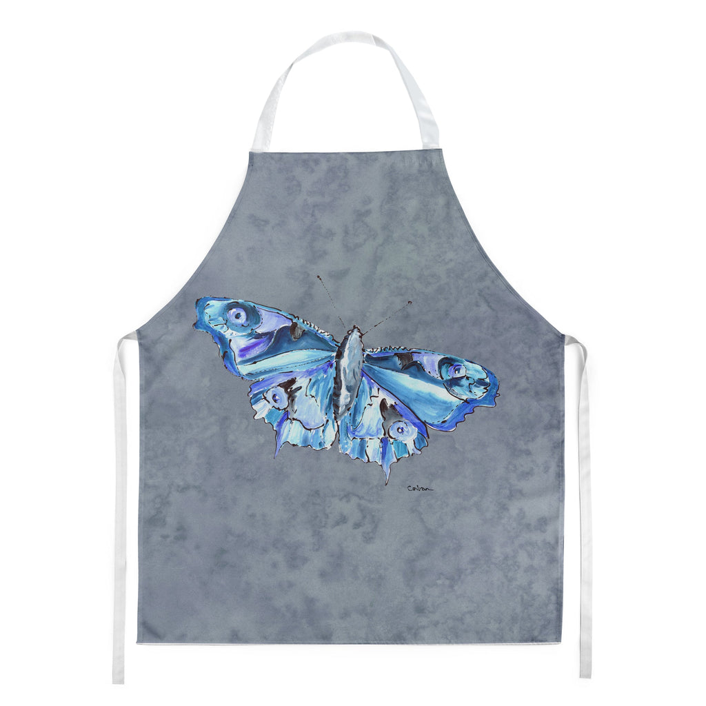Butterfly on Gray Apron Cooking Kitchen Server Baking Crafts Gardening for Adult Women Men, Unisex, Large, Multicolor
