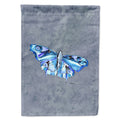 Butterfly on Gray House Flag 28x40 Porch Sleeve Pole Decorative Outside Yard Banner Artwork Wall Hanging, Polyester