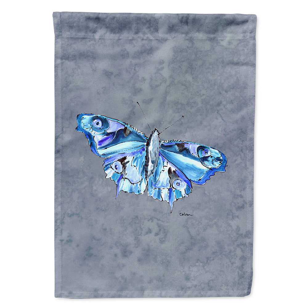 Butterfly on Gray House Flag 28x40 Porch Sleeve Pole Decorative Outside Yard Banner Artwork Wall Hanging, Polyester