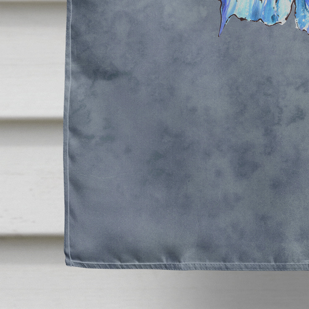 Butterfly on Gray House Flag 28x40 Porch Sleeve Pole Decorative Outside Yard Banner Artwork Wall Hanging, Polyester