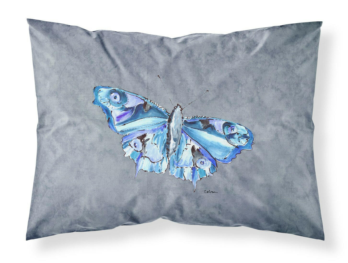 Butterfly on Gray Standard Pillowcase Lightweight Super Soft Easy Care Decorative Artwork Pillowcase, Standard