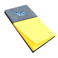 Butterfly on Gray Watercolor Sticky Note Holder Refillable Dispenser Desk Accessory 3x3 Pad Gift
