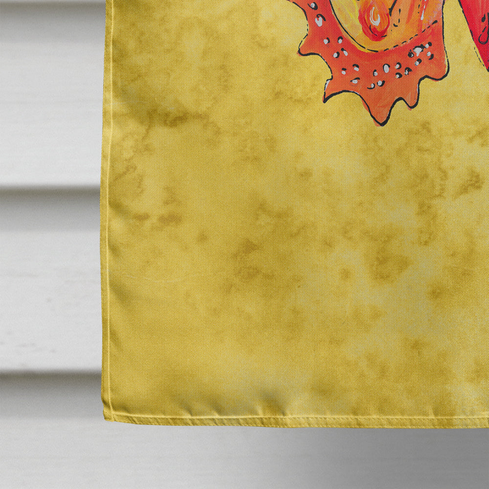 Butterfly on Yellow House Flag 28x40 Porch Sleeve Pole Decorative Outside Yard Banner Artwork Wall Hanging, Polyester