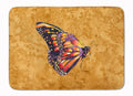Butterfly on Gold Memory Foam Kitchen Mat Machine Washable Anti-Fatigue Cushion Comfort Bath or Kitchen Rug