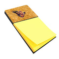 Butterfly on Gold Watercolor Sticky Note Holder Refillable Dispenser Desk Accessory 3x3 Pad Gift