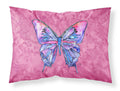Butterfly on Pink Standard Pillowcase Lightweight Super Soft Easy Care Decorative Artwork Pillowcase, Standard