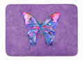 Butterfly on Purple Memory Foam Kitchen Mat Machine Washable Anti-Fatigue Cushion Comfort Bath or Kitchen Rug