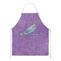 Dragonfly on Purple Apron Cooking Kitchen Server Baking Crafts Gardening for Adult Women Men, Unisex, Large, Multicolor