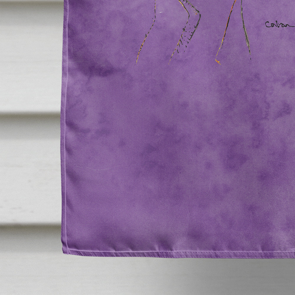 Dragonfly on Purple House Flag 28x40 Porch Sleeve Pole Decorative Outside Yard Banner Artwork Wall Hanging, Polyester