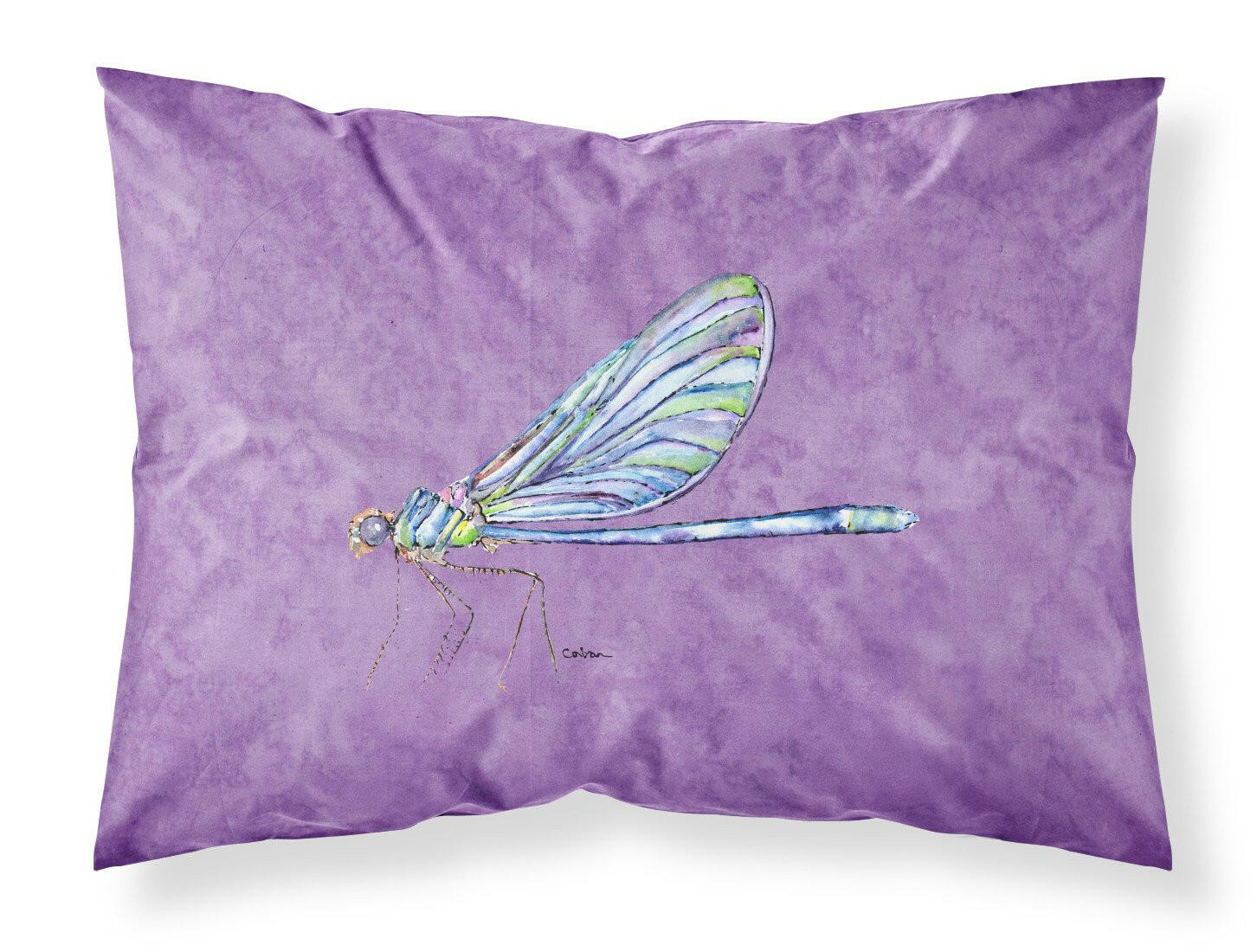 Dragonfly on Purple Standard Pillowcase Lightweight Super Soft Easy Care Decorative Artwork Pillowcase, Standard