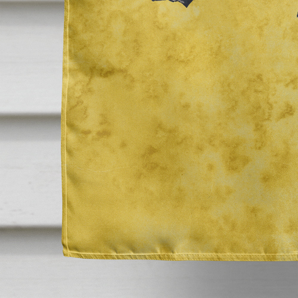 Lady Bug on Yellow House Flag 28x40 Porch Sleeve Pole Decorative Outside Yard Banner Artwork Wall Hanging, Polyester