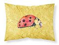 Lady Bug on Yellow Standard Pillowcase Lightweight Super Soft Easy Care Decorative Artwork Pillowcase, Standard
