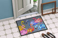 Flamingo Six Senses Doormat Indoor Outdoor 24H X 36W Front Door Mat Rugs for Entryway, Non Slip Washable Low Pile,