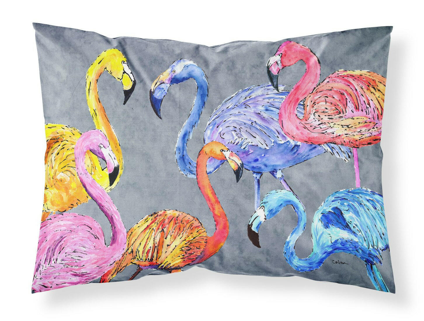 Flamingo Six Senses Standard Pillowcase Lightweight Super Soft Easy Care Decorative Artwork Pillowcase, Standard