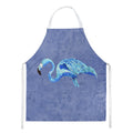 Flamingo On Slate Blue Apron Cooking Kitchen Server Baking Crafts Gardening for Adult Women Men, Unisex, Large, Multicolor