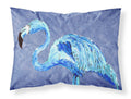 Flamingo On Slate Blue Standard Pillowcase Lightweight Super Soft Easy Care Decorative Artwork Pillowcase, Standard