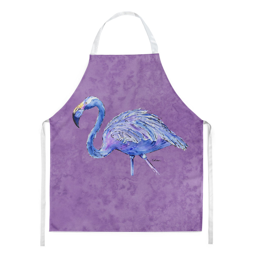 Flamingo on Purple Apron Cooking Kitchen Server Baking Crafts Gardening for Adult Women Men, Unisex, Large, Multicolor