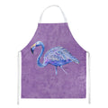 Flamingo on Purple Apron Cooking Kitchen Server Baking Crafts Gardening for Adult Women Men, Unisex, Large, Multicolor