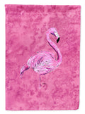 Flamingo on Pink House Flag 28x40 Porch Sleeve Pole Decorative Outside Yard Banner Artwork Wall Hanging, Polyester