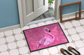 Flamingo on Pink Doormat Indoor Outdoor 24H X 36W Front Door Mat Rugs for Entryway, Non Slip Washable Low Pile,