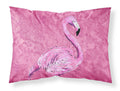 Flamingo on Pink Standard Pillowcase Lightweight Super Soft Easy Care Decorative Artwork Pillowcase, Standard