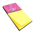 Flamingo on Pink Watercolor Sticky Note Holder Refillable Dispenser Desk Accessory 3x3 Pad Gift