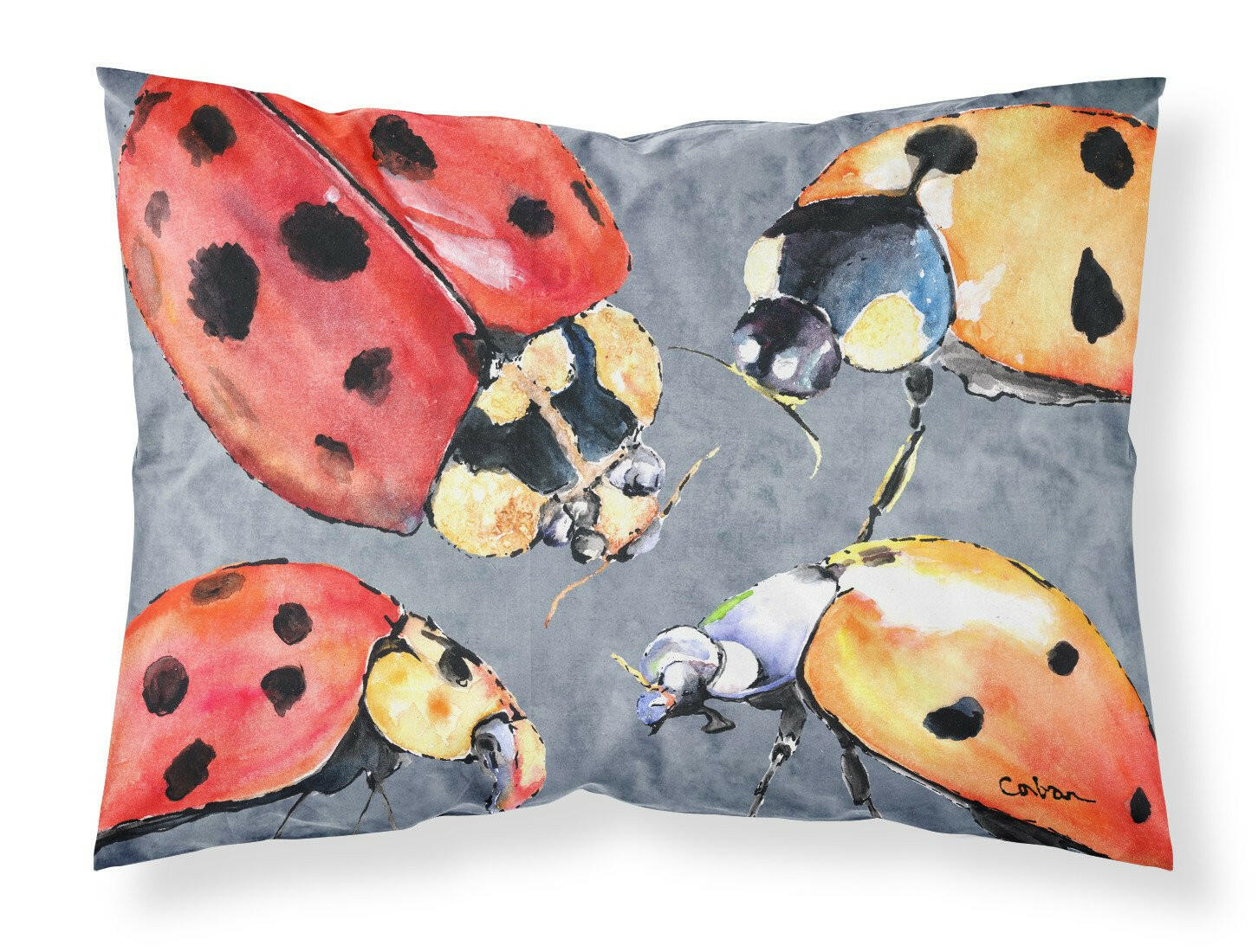 Lady Bug Multiple Standard Pillowcase Lightweight Super Soft Easy Care Decorative Artwork Pillowcase, Standard