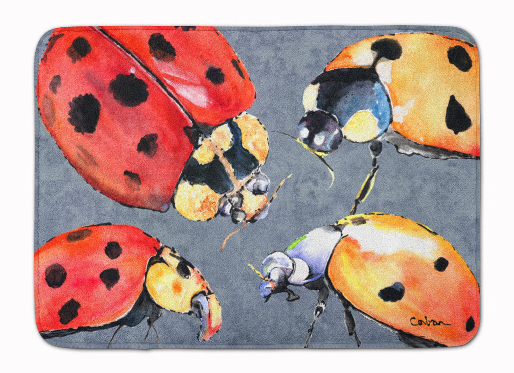 Lady Bug Multiple Memory Foam Kitchen Mat Machine Washable Anti-Fatigue Cushion Comfort Bath or Kitchen Rug