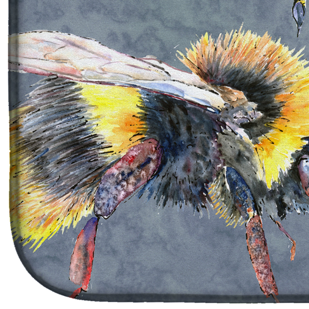 Bee Bees Times Three Dish Drying Mat Absorbent Dish Drying Mat Pad for Kitchen Counter Dish Drainer Mat for Countertop, 14 x 21", Multicolor