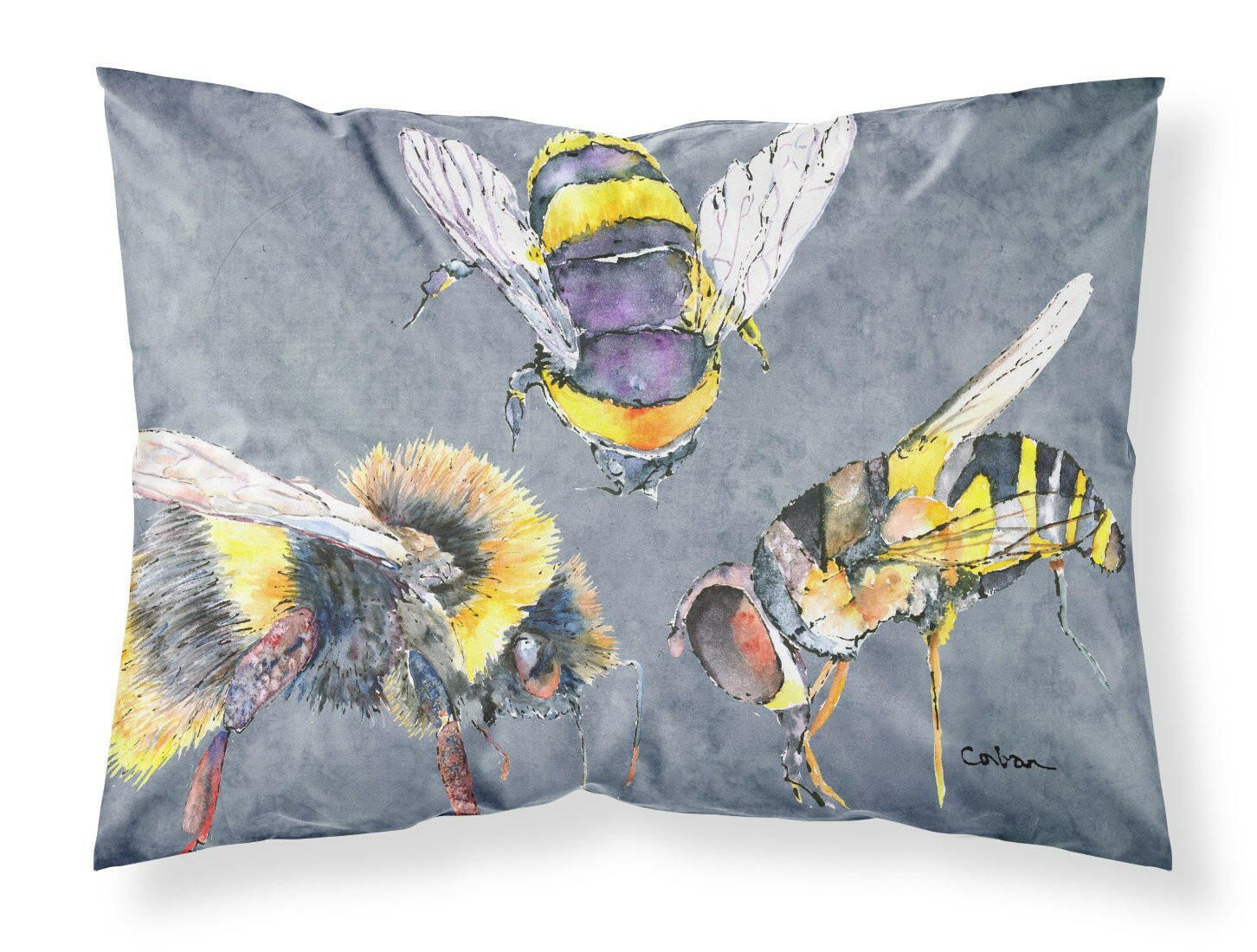 Bee Bees Times Three Standard Pillowcase Lightweight Super Soft Easy Care Decorative Artwork Pillowcase, Standard