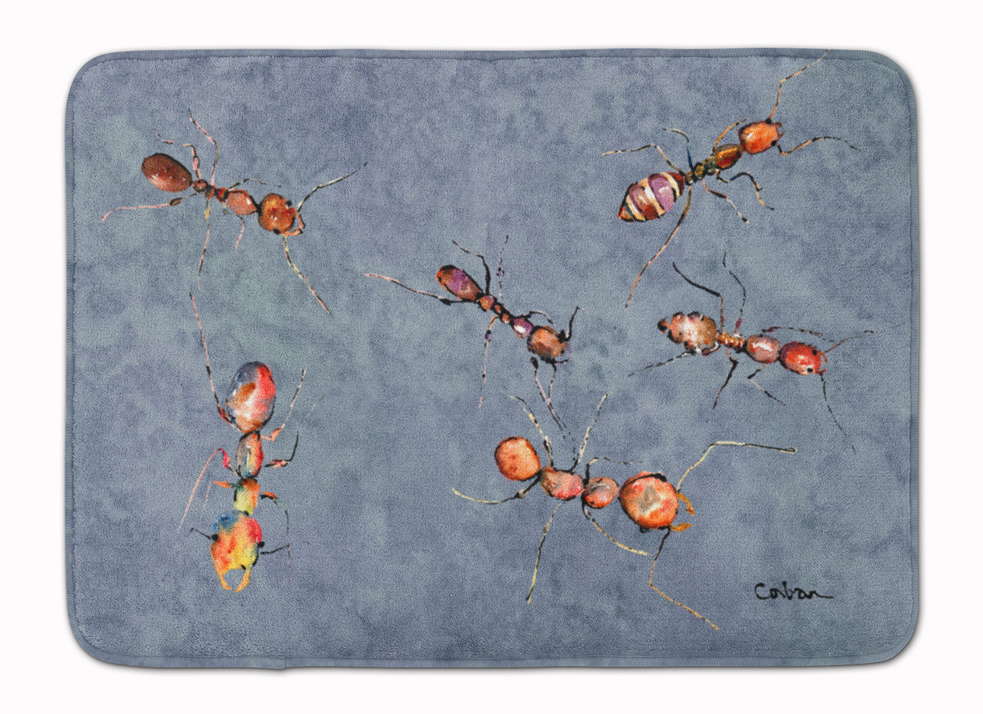 Ants Memory Foam Kitchen Mat Machine Washable Anti-Fatigue Cushion Comfort Bath or Kitchen Rug