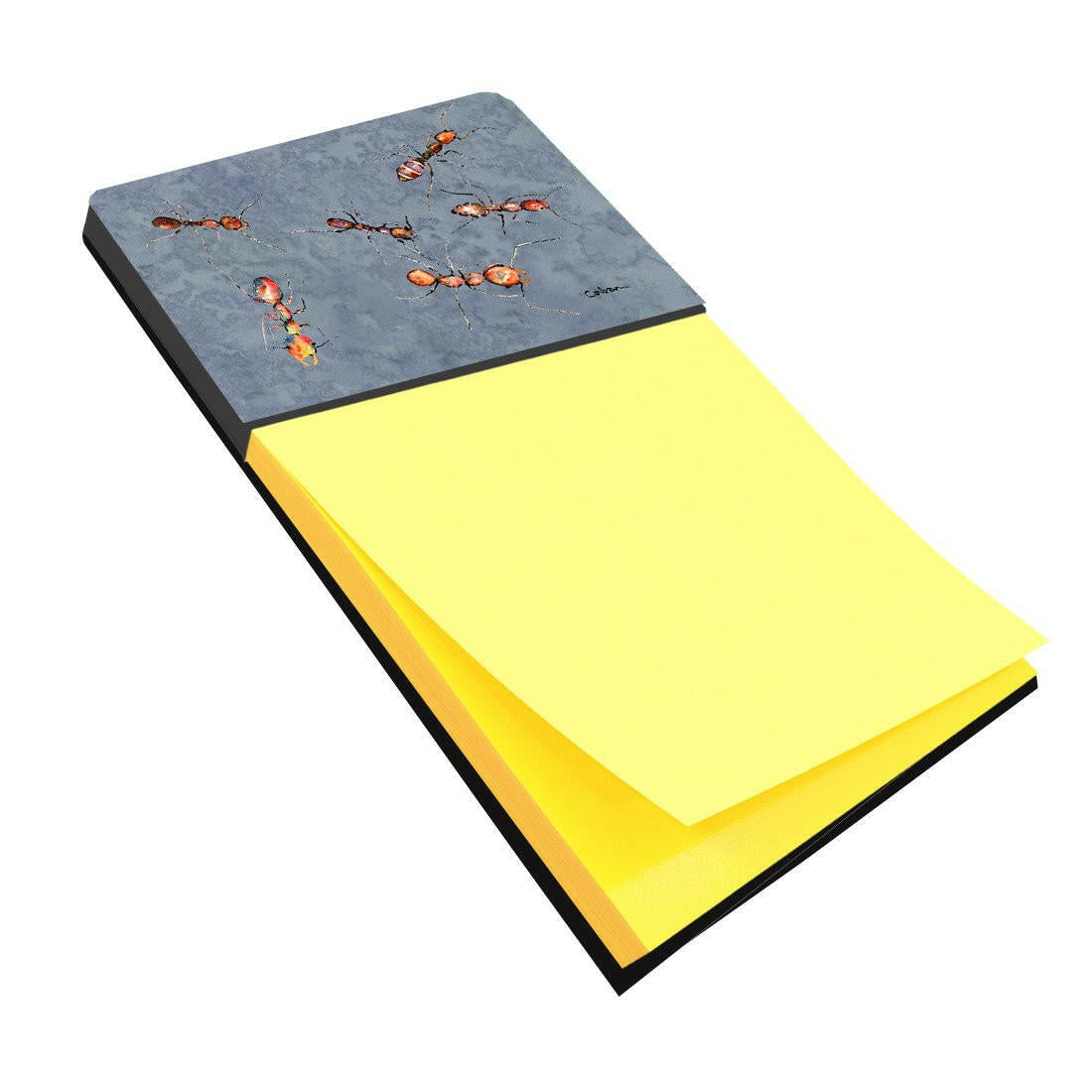 Ants Watercolor Sticky Note Holder Refillable Dispenser Desk Accessory 3x3 Pad Gift