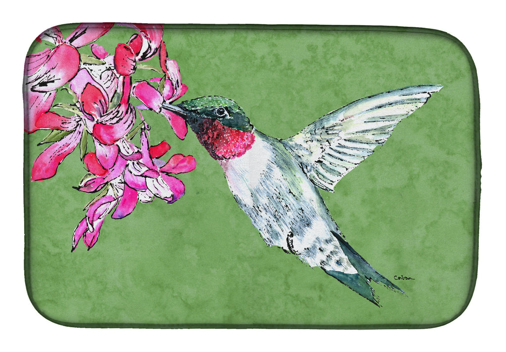 Hummingbird Dish Drying Mat Absorbent Dish Drying Mat Pad for Kitchen Counter Dish Drainer Mat for Countertop, 14 x 21", Multicolor