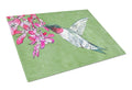 Hummingbird Cutting Board Tempered Glass Kitchen Cutting Surface, Heat Resistant Chopping, Non-Slip Feet, Food Prep & Serving