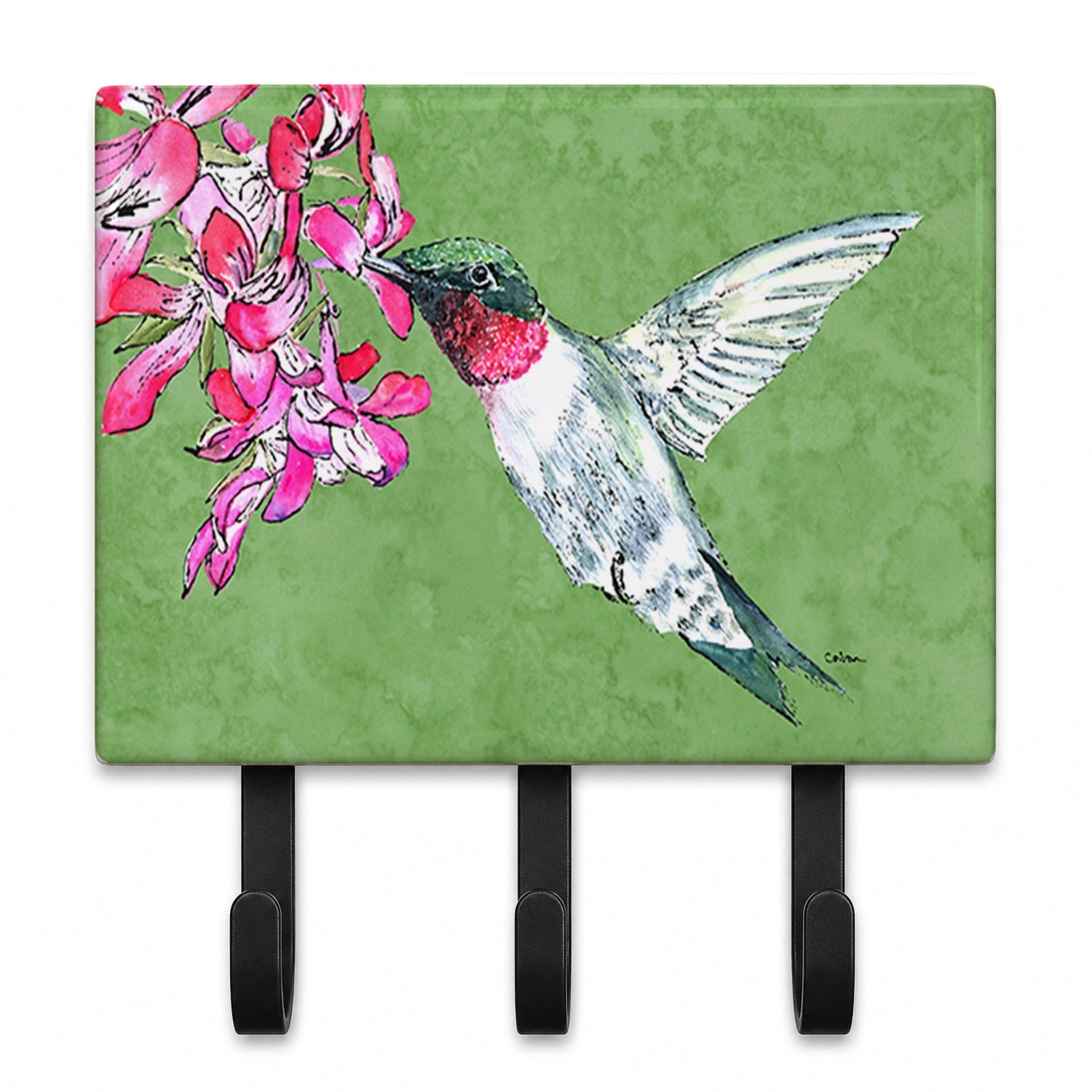 Hummingbird Leash or Key Holder Wall Hooks, Coat Rack Wall Mount, for Hanging Keys, Towels, Aprons, Leashes