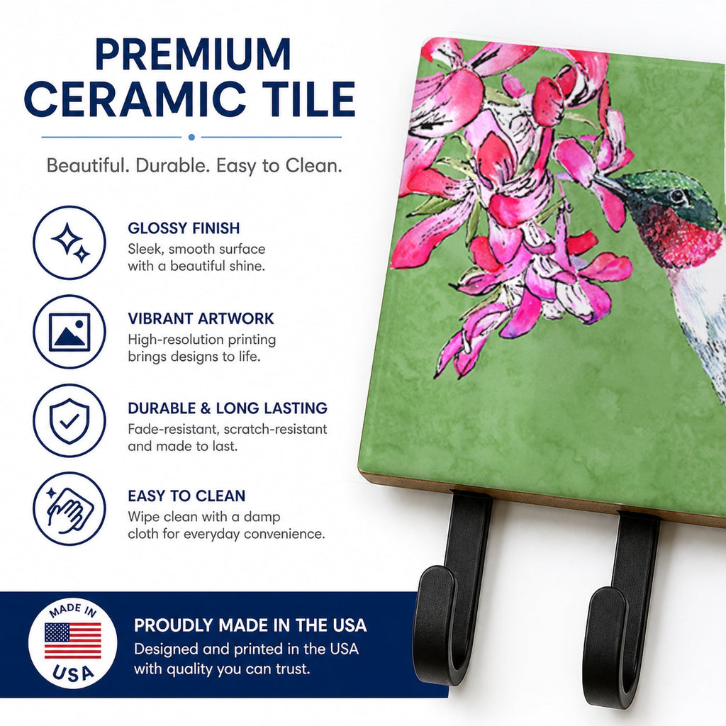 Hummingbird Leash or Key Holder Wall Hooks, Coat Rack Wall Mount, for Hanging Keys, Towels, Aprons, Leashes