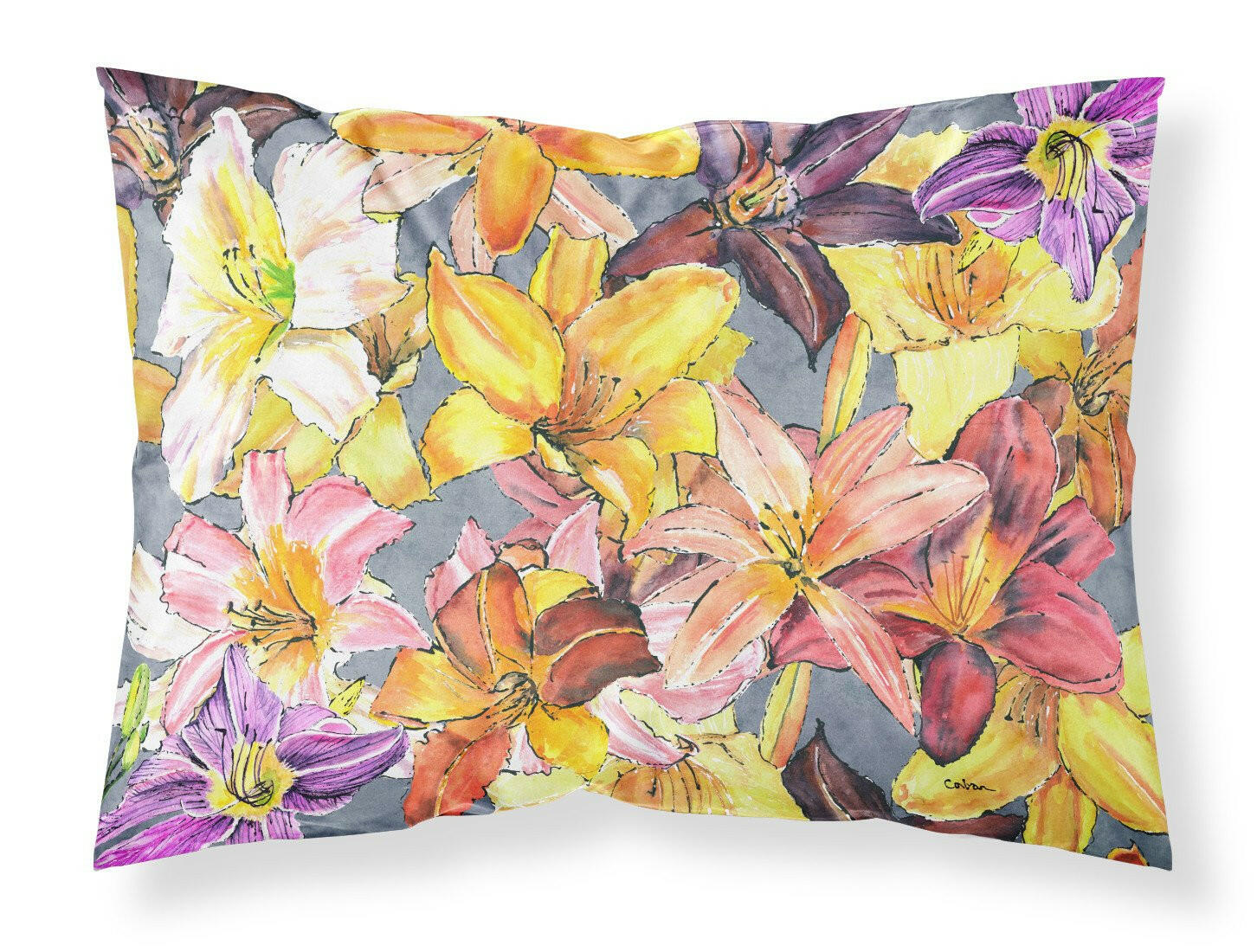 Day Lillies Standard Pillowcase Lightweight Super Soft Easy Care Decorative Artwork Pillowcase, Standard