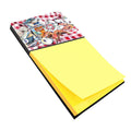 Blue Runner Gumbo Receipe Watercolor Sticky Note Holder Refillable Dispenser Desk Accessory 3x3 Pad Gift