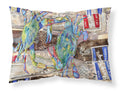 Blue Crabby Bottles of Barqs Rootbeer Standard Pillowcase Lightweight Super Soft Easy Care Decorative Artwork Pillowcase, Standard