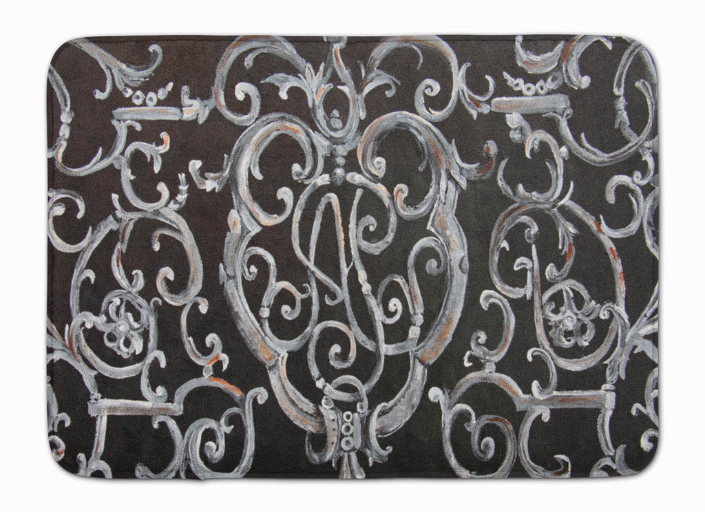 Ironwork Fence Memory Foam Kitchen Mat Machine Washable Anti-Fatigue Cushion Comfort Bath or Kitchen Rug