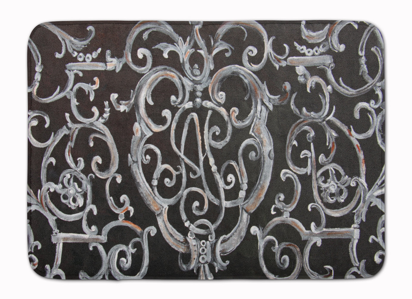 Ironwork Fence Memory Foam Kitchen Mat Machine Washable Anti-Fatigue Cushion Comfort Bath or Kitchen Rug